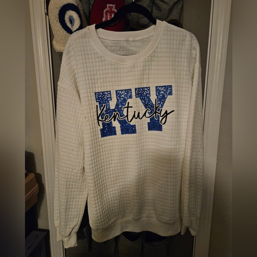 BRAND NEW WITHOUT TAGS ** White Kentucky Sweatshirt